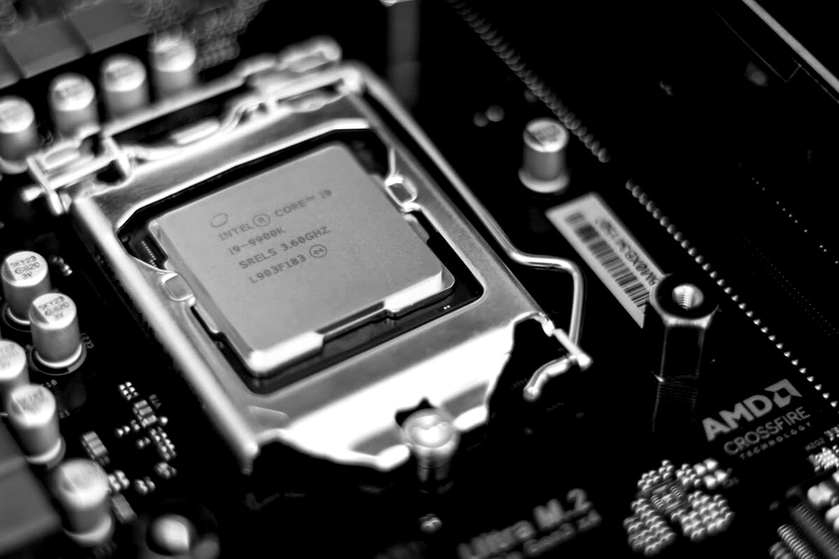 Processor on a motherboard